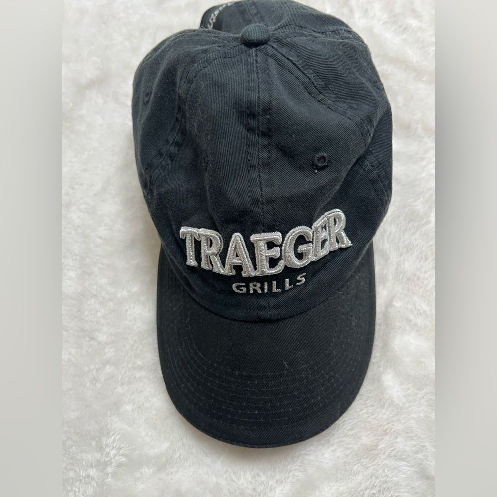 Traeger grills black baseball cap hat mens